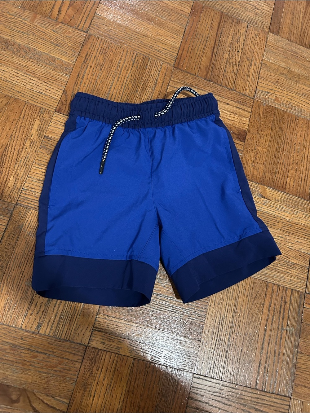 Blue Two-Tone Boys' Swim Shorts